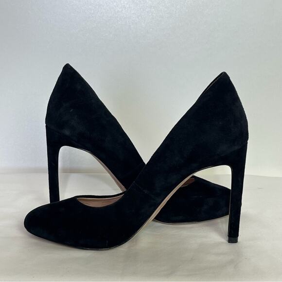 AD & Daughters Black Suede Heels Size 8 EUC - Picture 3 of 7